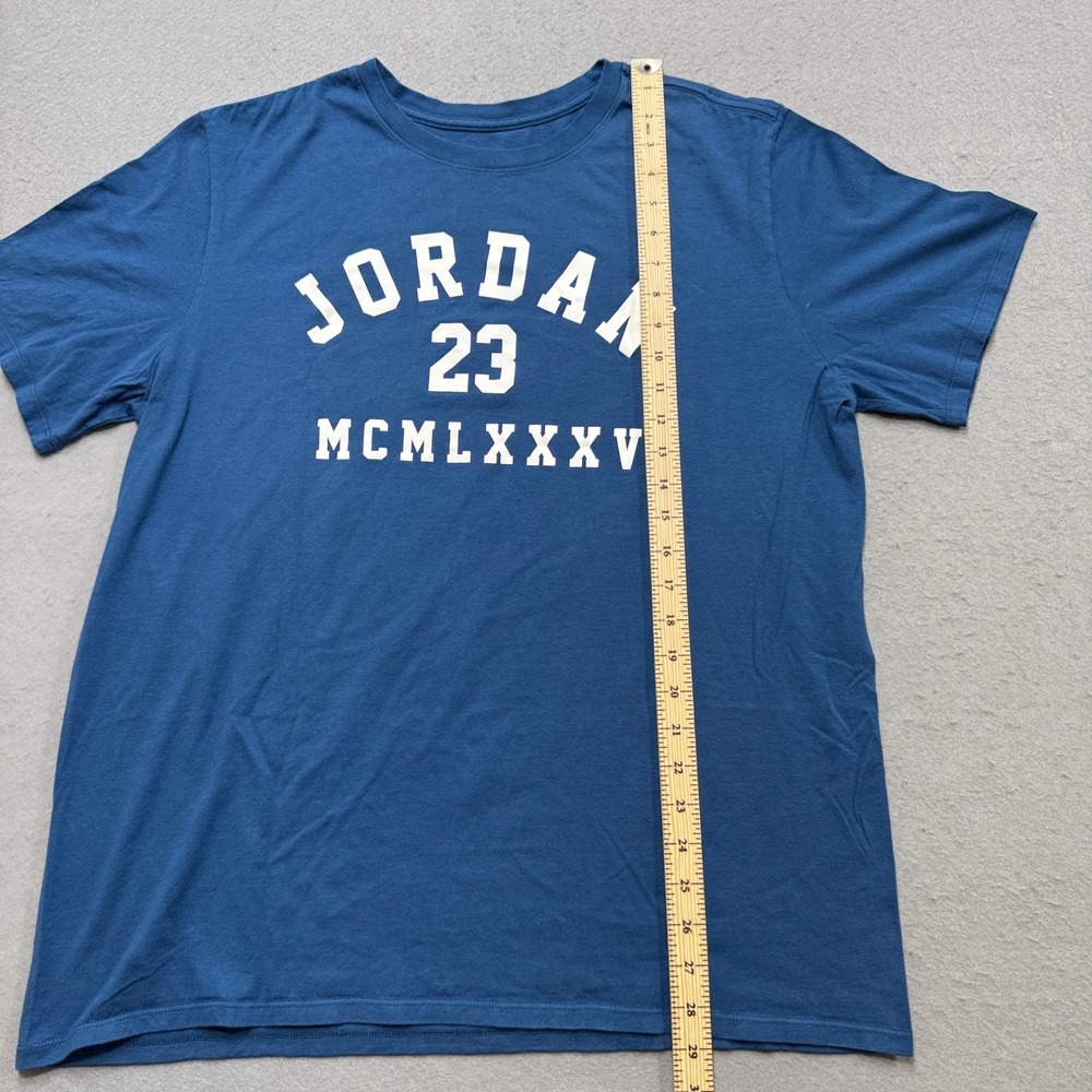 Nike Air Jordan T-Shirt Men's XL Blue Short Sleeve Jumpman Athletic Sportswear - Picture 4 of 5